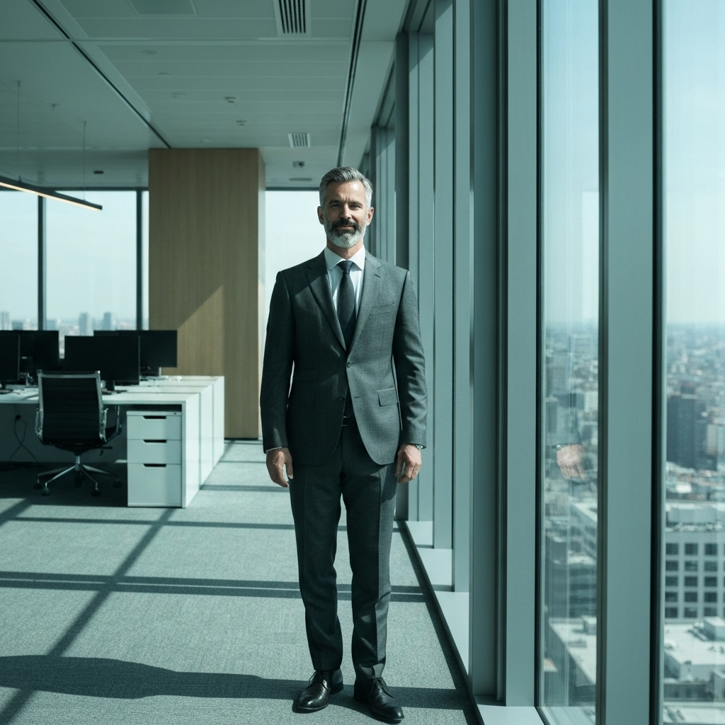 CEO ejecutivo en entorno corporativo